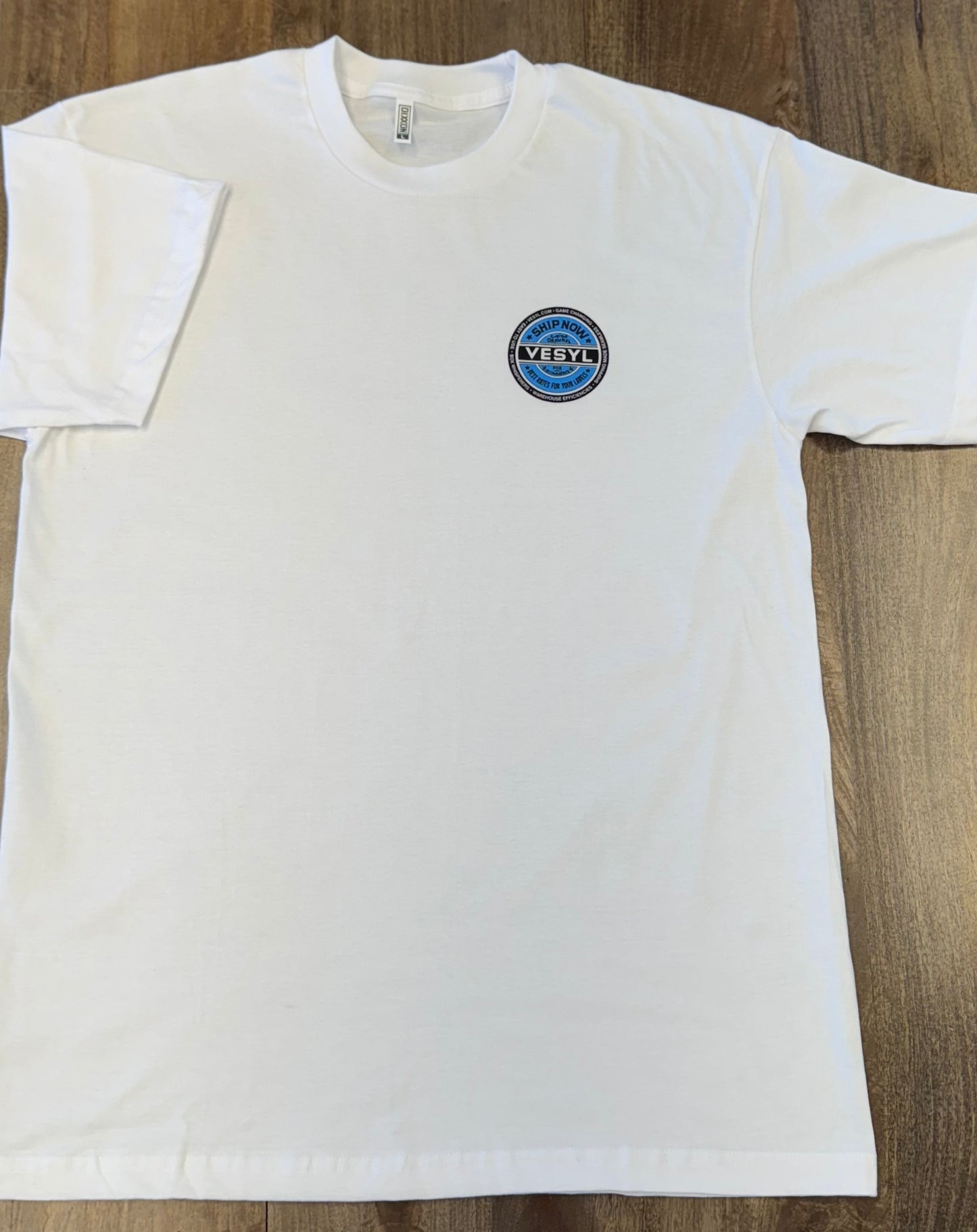 VESYL SEXWAX Short Sleeve Tee - White/Blue