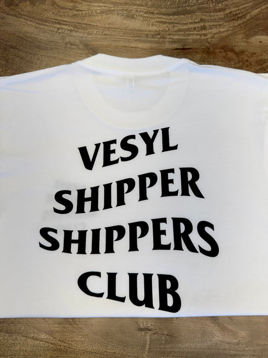 VESYL CLUB Short Sleeve Tee - White