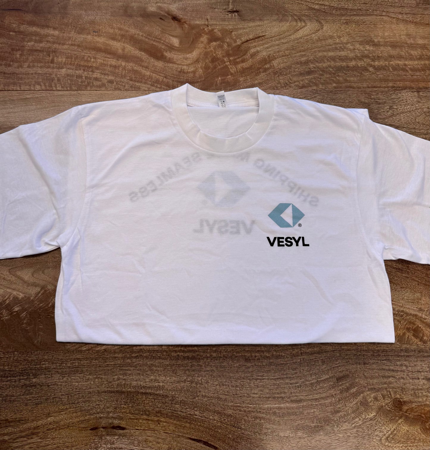 VESYL LOGO Short Sleeve Tee - White/Blue