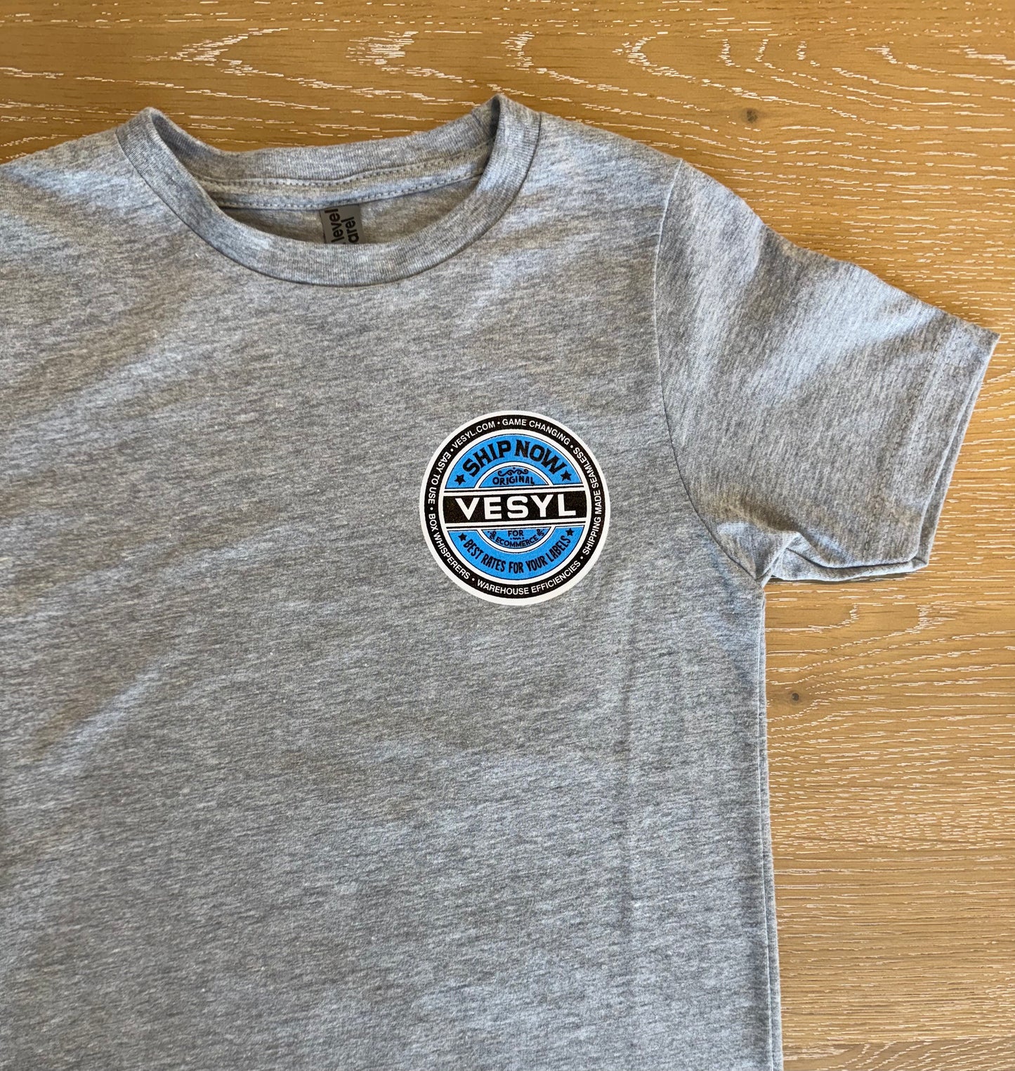 Youth VESYL SEXWAX Short Sleeve Tee - Gray/Blue