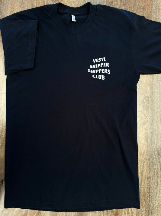 VESYL CLUB Short Sleeve Tee - Black