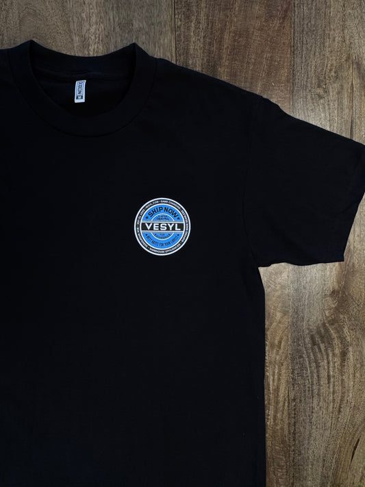 VESYL SEXWAX Short Sleeve Tee - Black/Blue
