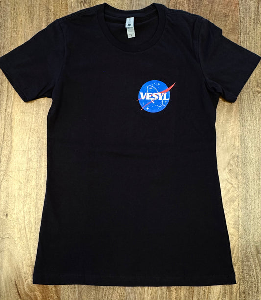 Women's VESYL NASA Short Sleeve Tee - Black/Blue