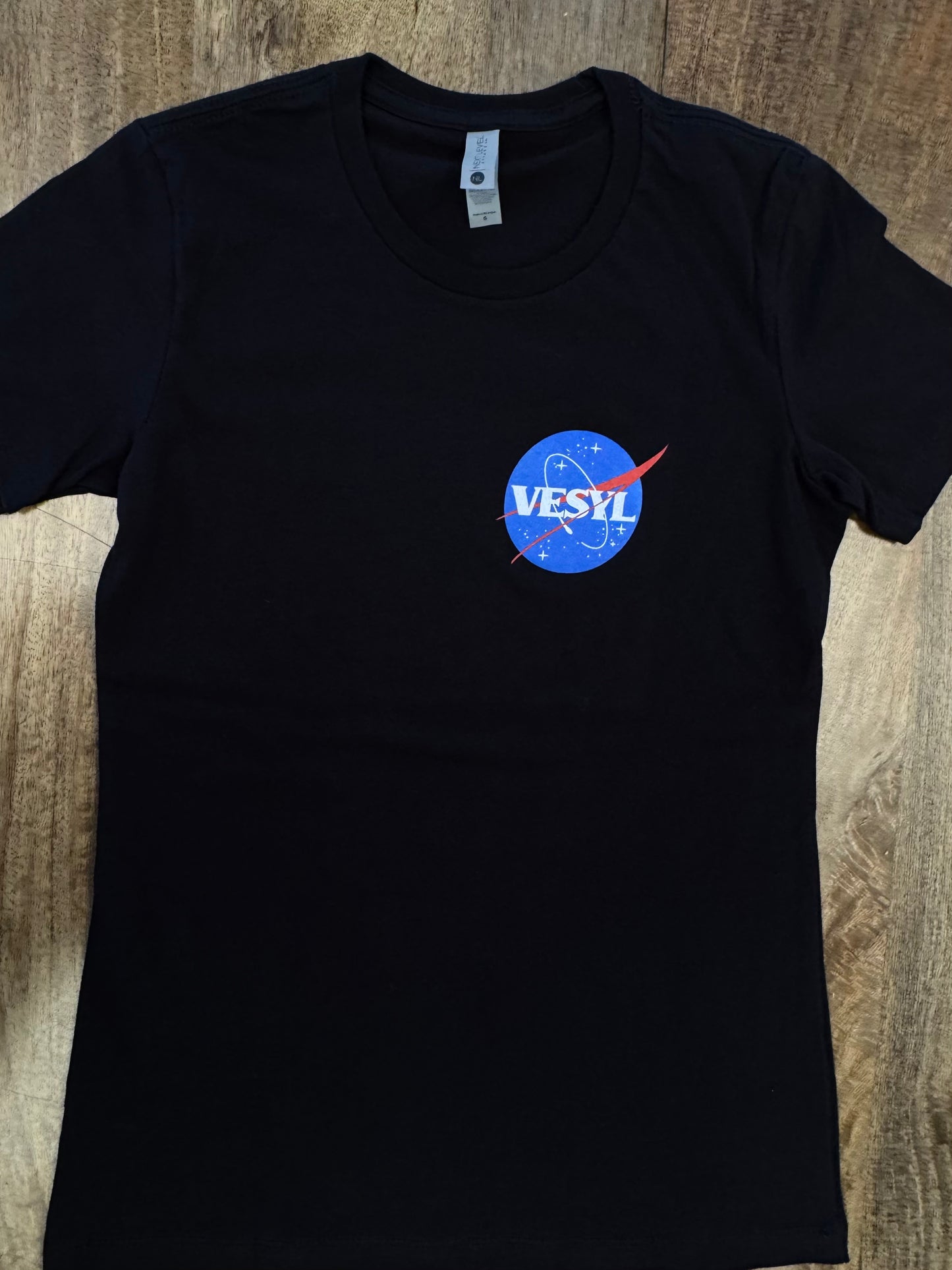 Women's VESYL NASA Short Sleeve Tee - Black/Blue