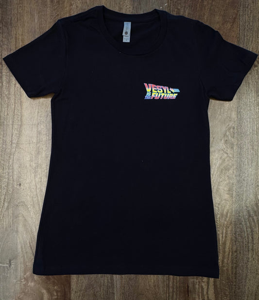 Women's VESYL IS THE FUTURE Short Sleeve Tee - Black