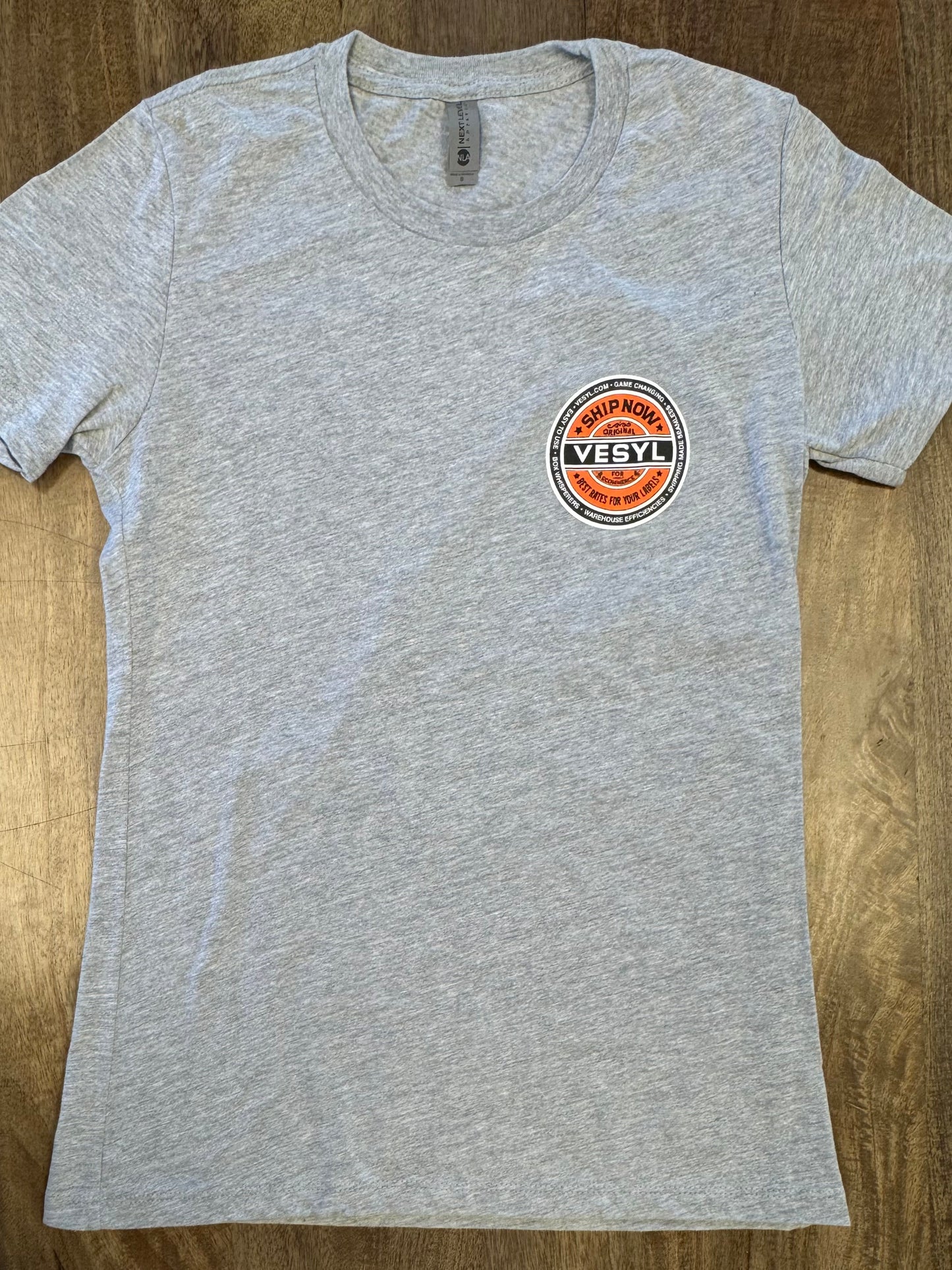 Women's VESYL SEXWAX Short Sleeve Tee - Gray/Orange