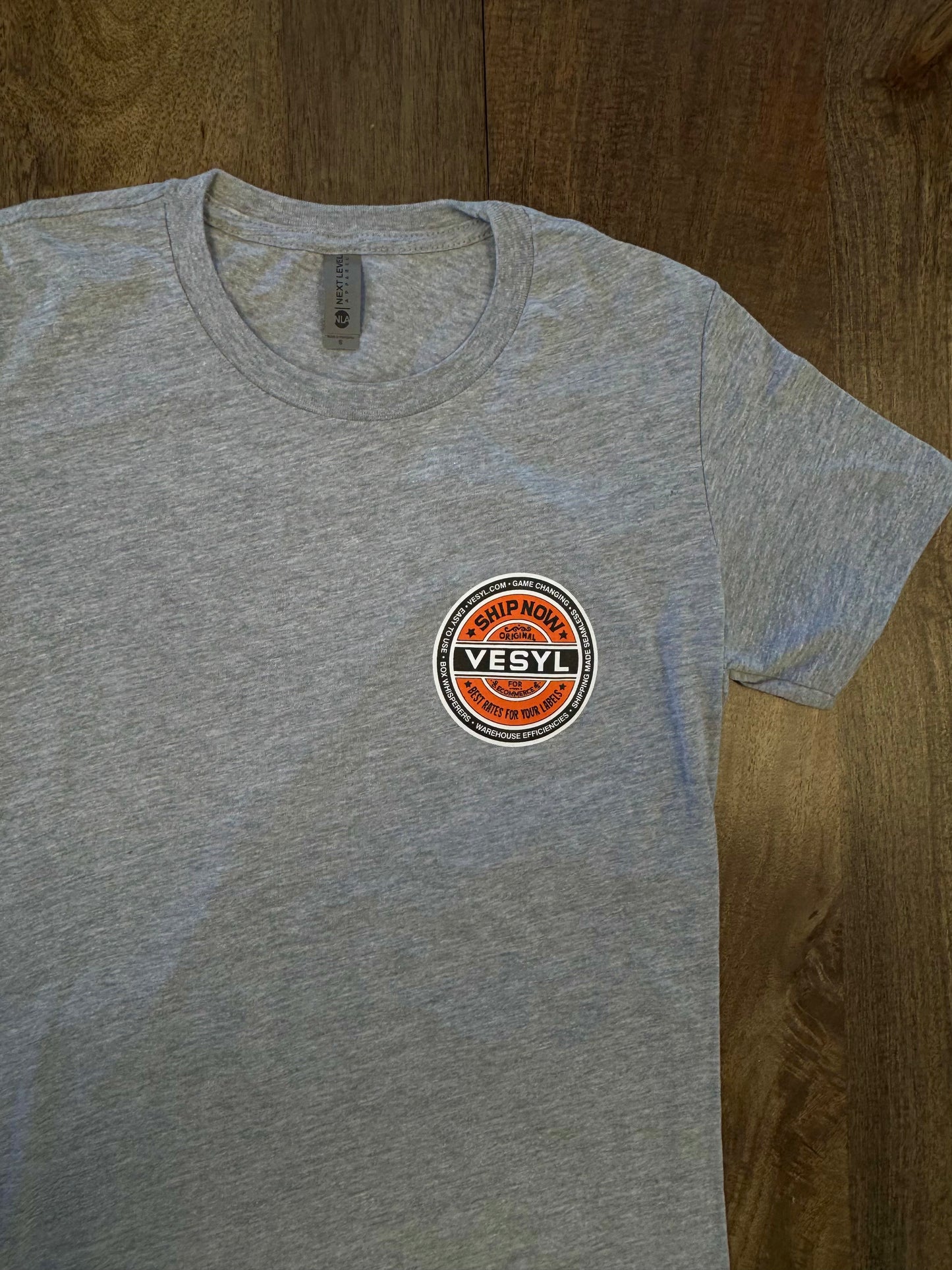 Women's VESYL SEXWAX Short Sleeve Tee - Gray/Orange
