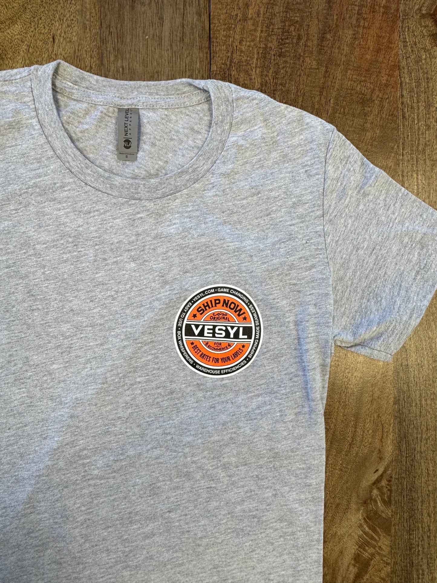 Women's VESYL SEXWAX Short Sleeve Tee - Gray/Orange