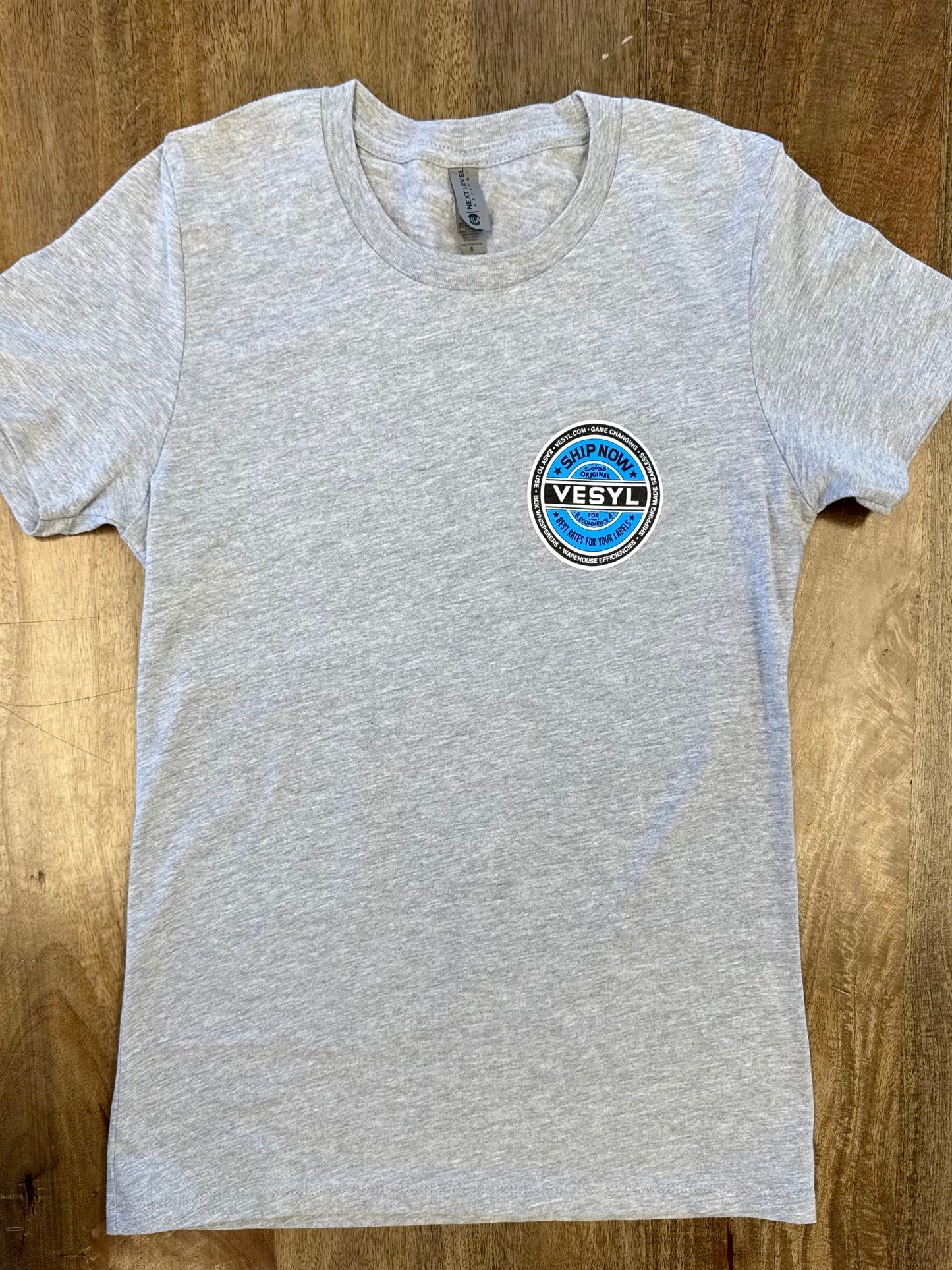 Women's VESYL SEXWAX Short Sleeve Tee - Gray/Blue