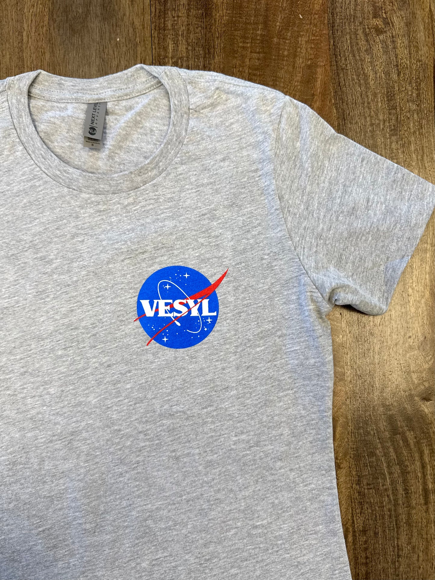 Women's VESYL NASA Short Sleeve Tee - Gray/Blue