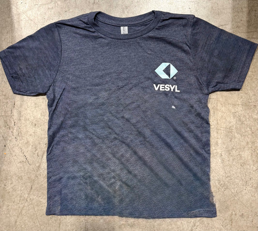 Youth VESYL LOGO Short Sleeve Tee - Navy/blue