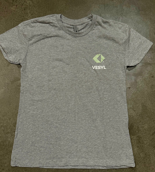 Women's VESYL LOGO Short Sleeve Tee - Gray/Mint