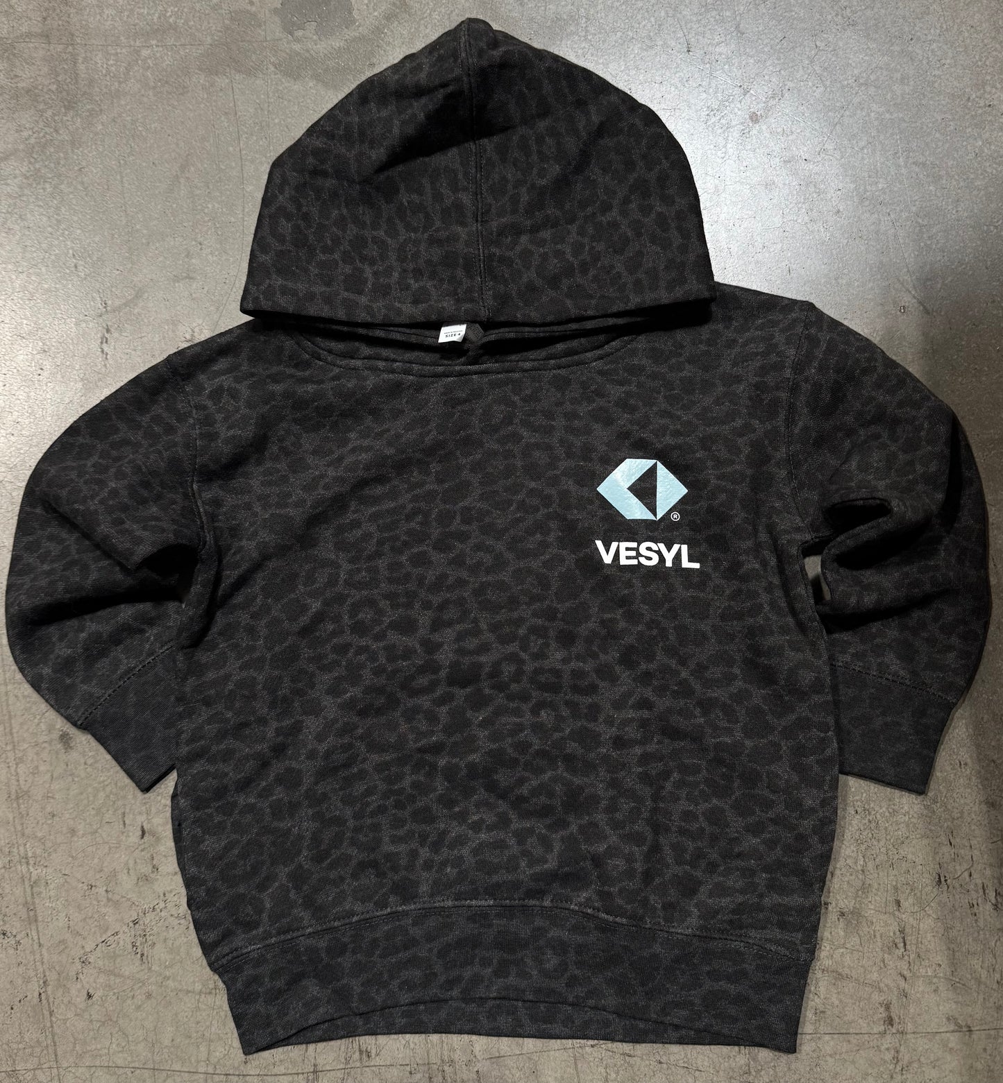 Youth VESYL LOGO Pullover Hoodie - Leopard/Black
