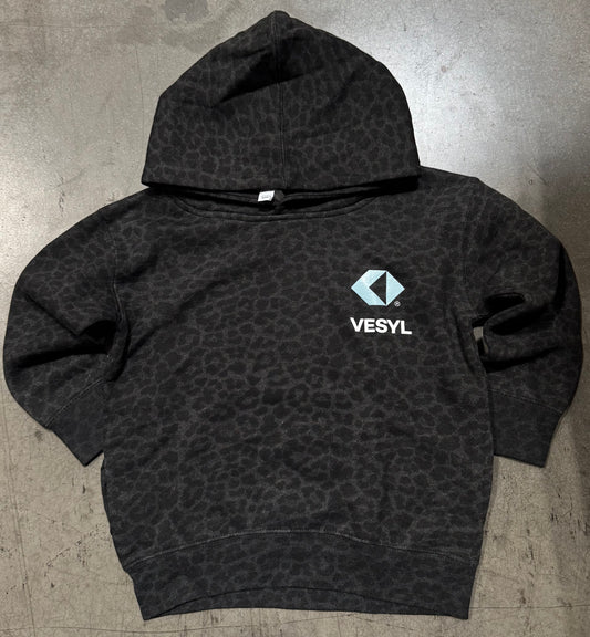 Youth VESYL LOGO Pullover Hoodie - Leopard/Black