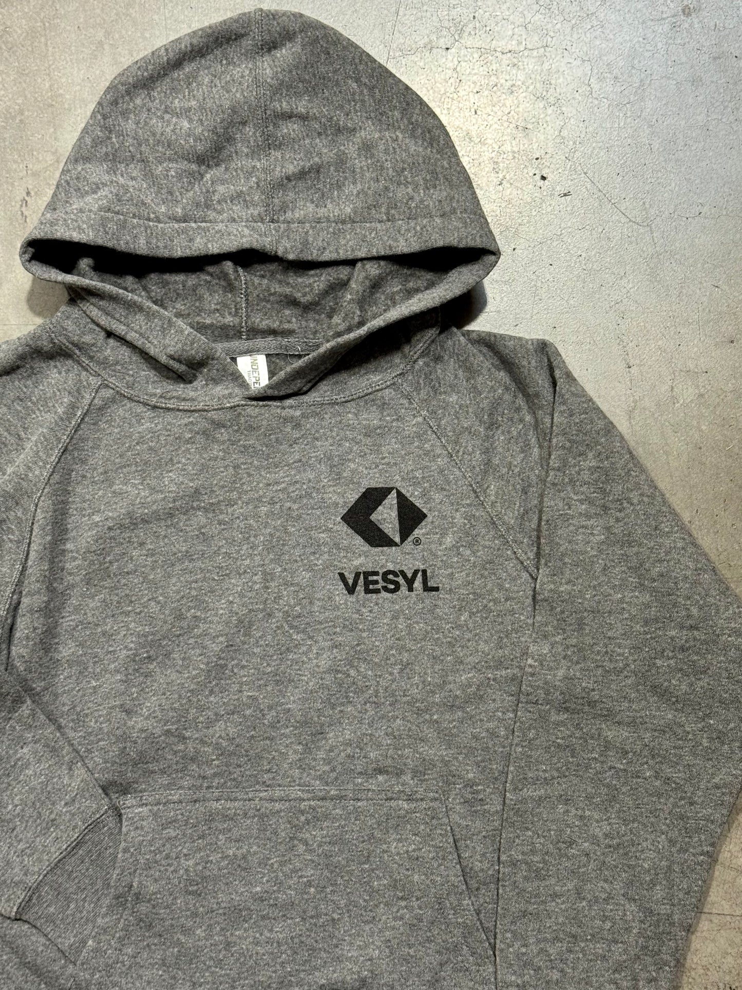Youth VESYL LOGO Pullover Hoodie - Gray/Black