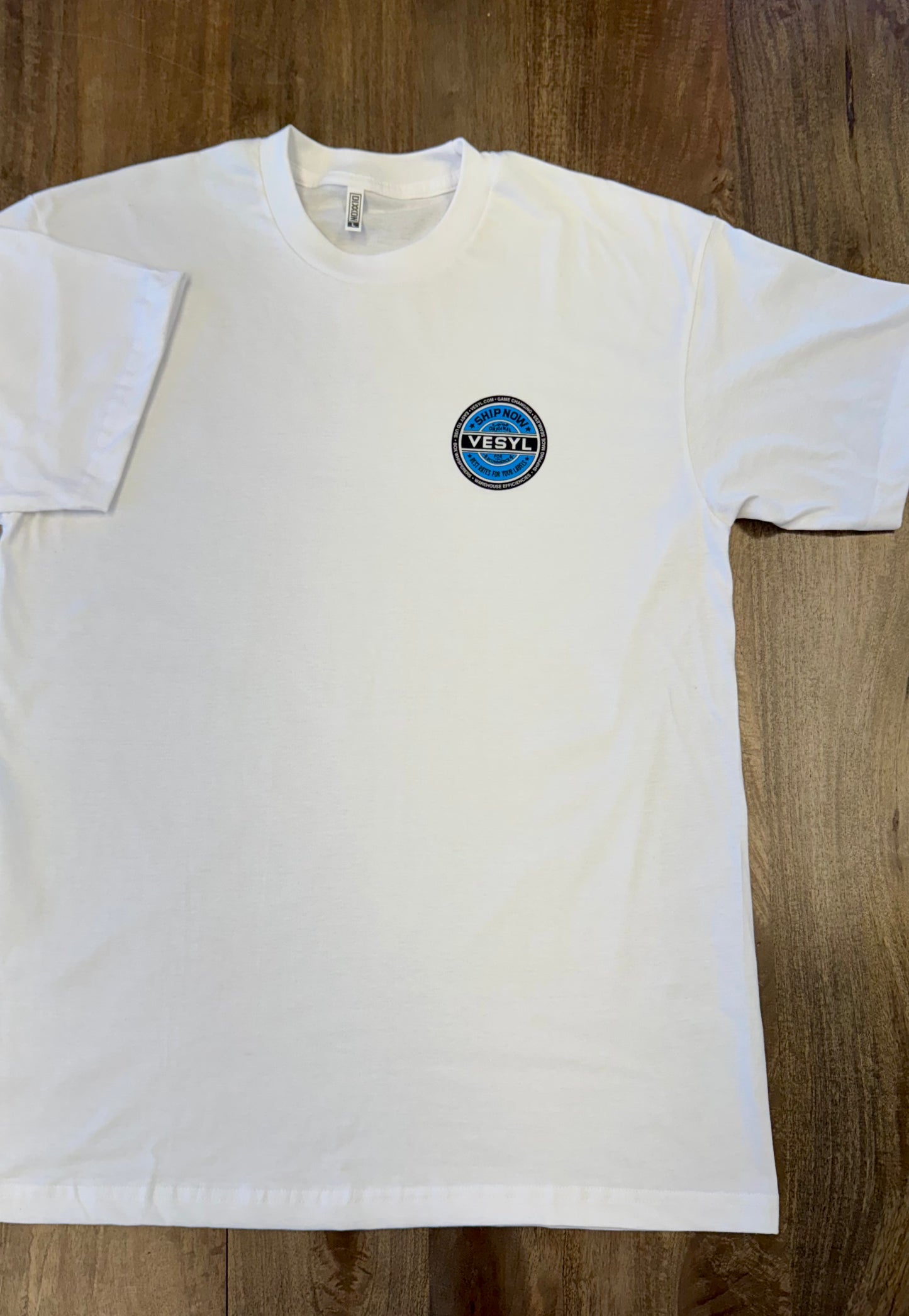 VESYL SEXWAX Short Sleeve Tee - White/Blue