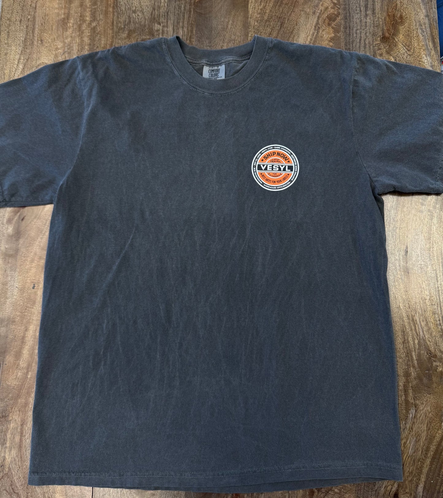 VESYL SEXWAX Short Sleeve Tee- Gray/Orange