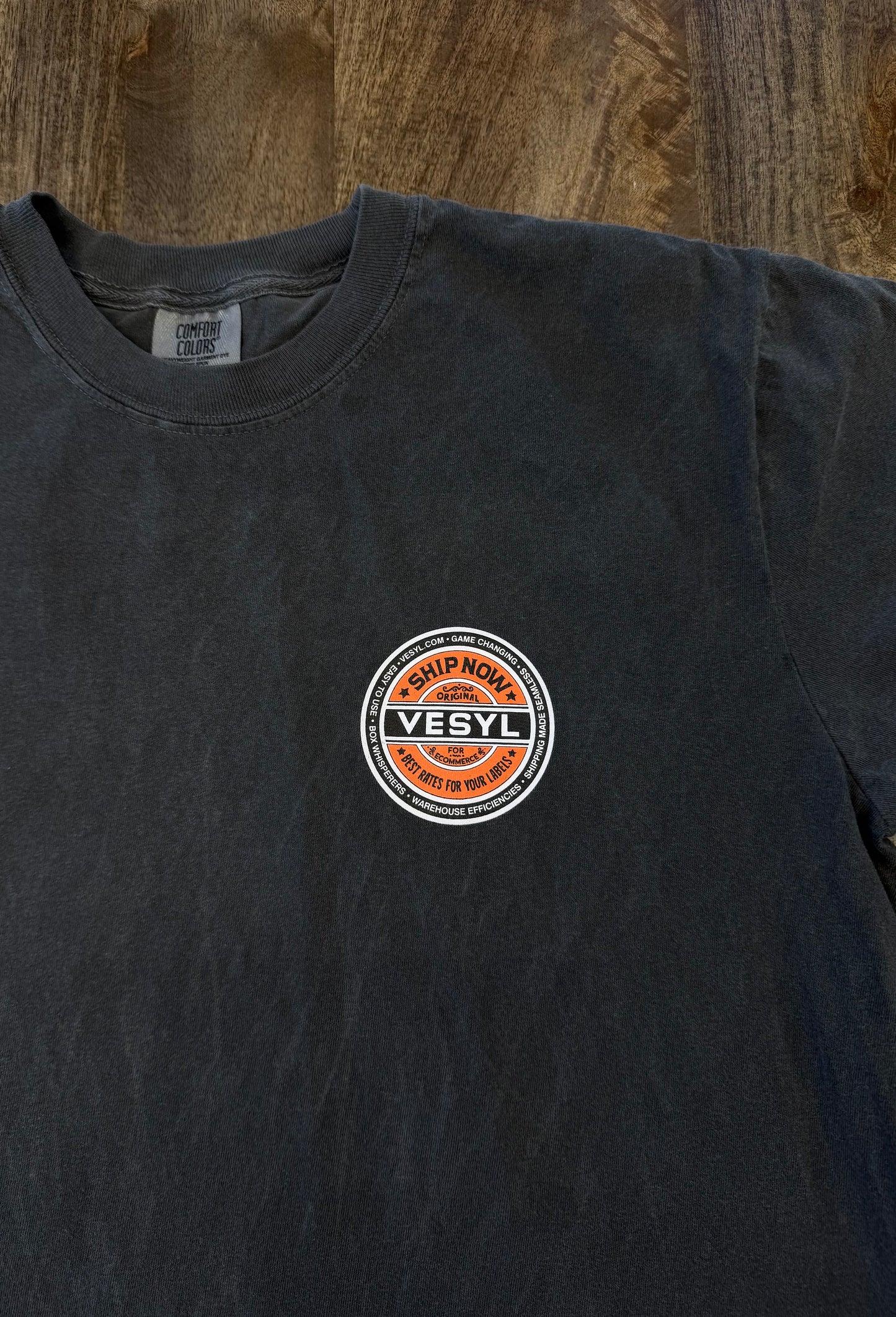 VESYL SEXWAX Short Sleeve Tee- Gray/Orange