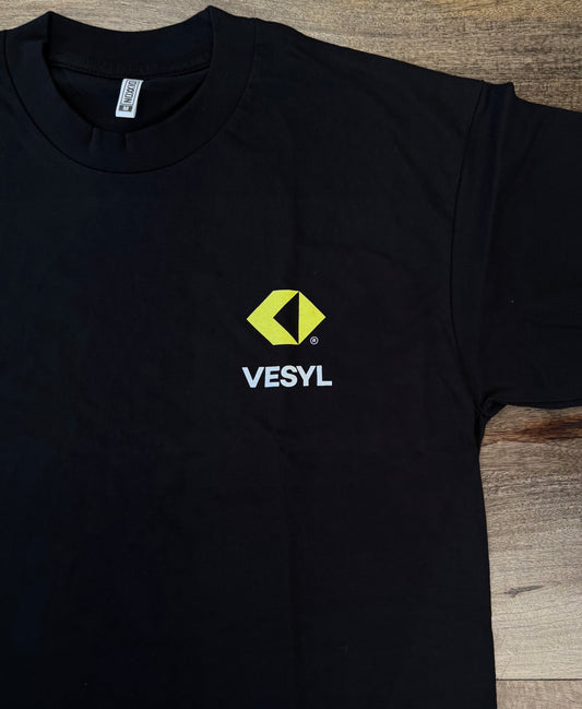 VESYL LOGO Short Sleeve Tee - Black/Yellow