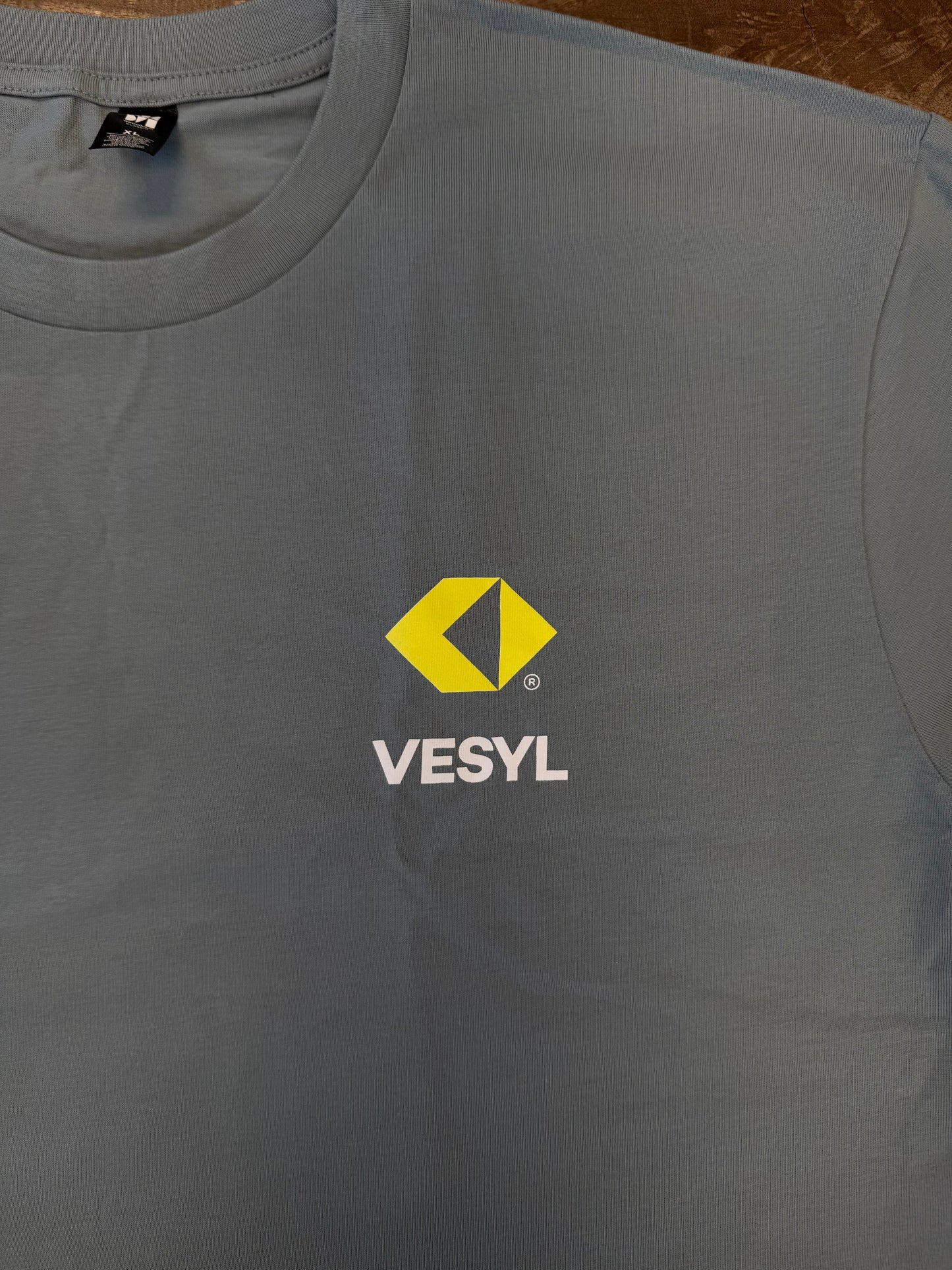 VESYL LOGO Short Sleeve Tee - Gray/Yellow