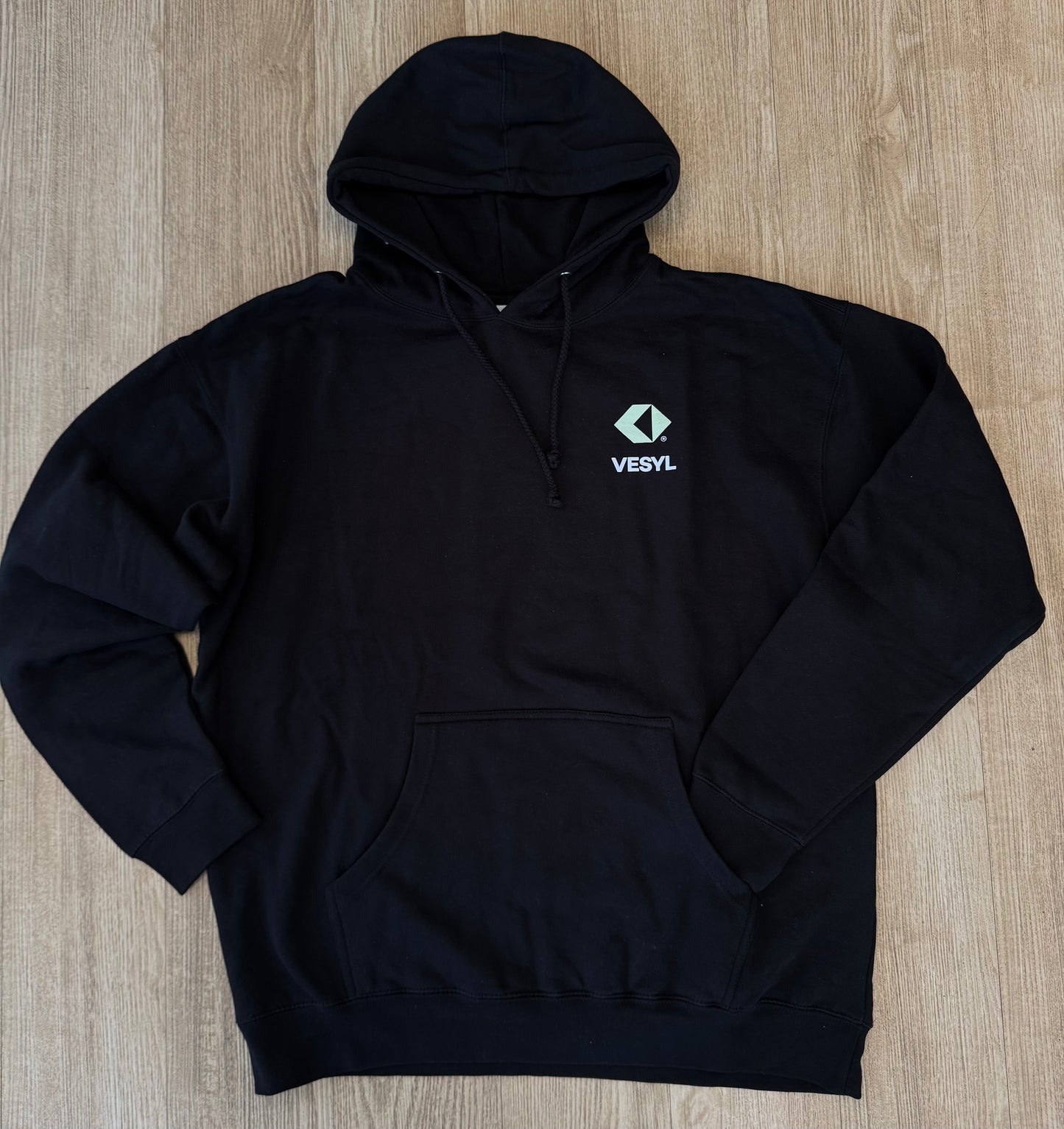 VESYL LOGO Pullover Hoodie - Black/Mint