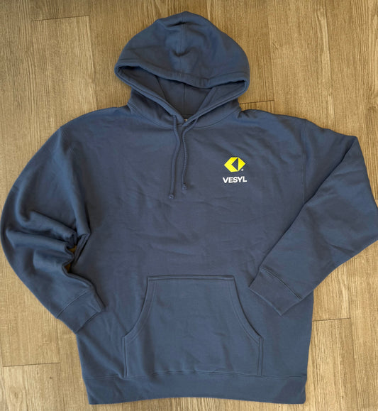 VESYL LOGO Pullover Hoodie - Blue/Yellow