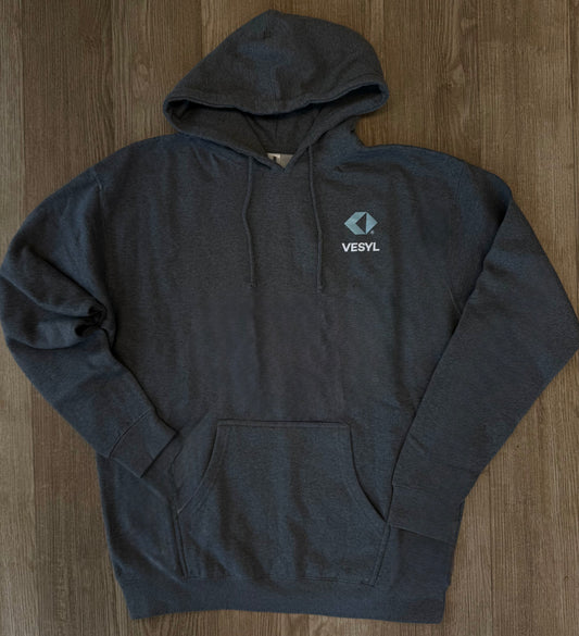 VESYL LOGO Pullover Hoodie - Gray/Blue