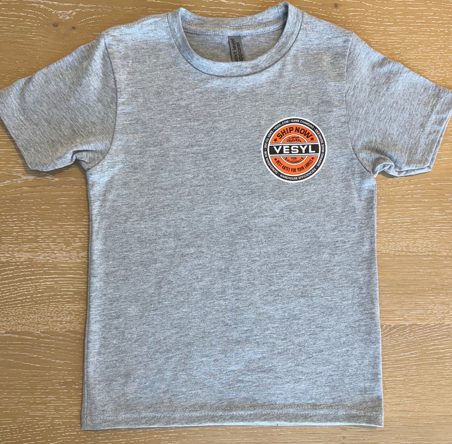 Youth VESYL SEXWAX Short Sleeve Tee - Gray/Orange