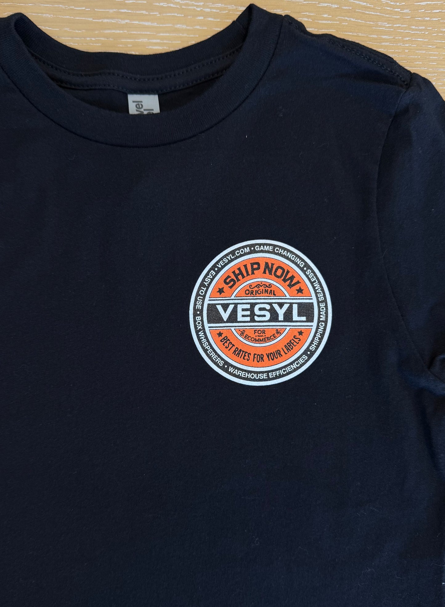 Youth VESYL SEXWAX Short Sleeve Tee - Black/Orange